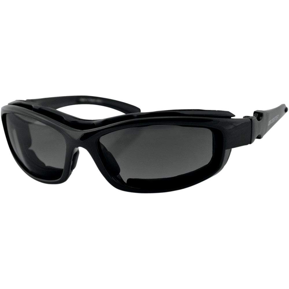 BOBSTER Road Hog II Convertible Sunglasses - Gloss Black - Interchangeable Lens BRH2001