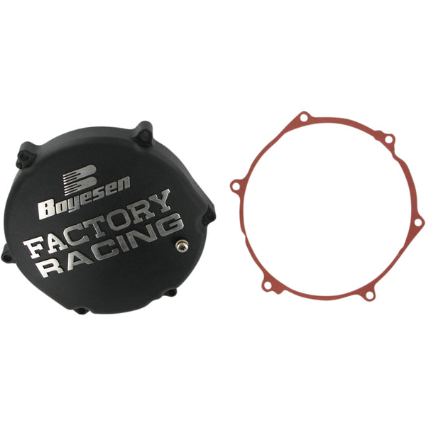 Boyesen Clutch Cover - Black - Kawasaki CC-12AB