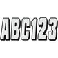 Hardline I.D. Sticker Kit - 320 Series - Silver SIBLK320 | Stickers Decals