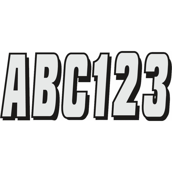 Hardline I.D. Sticker Kit - 320 Series - Silver SIBLK320