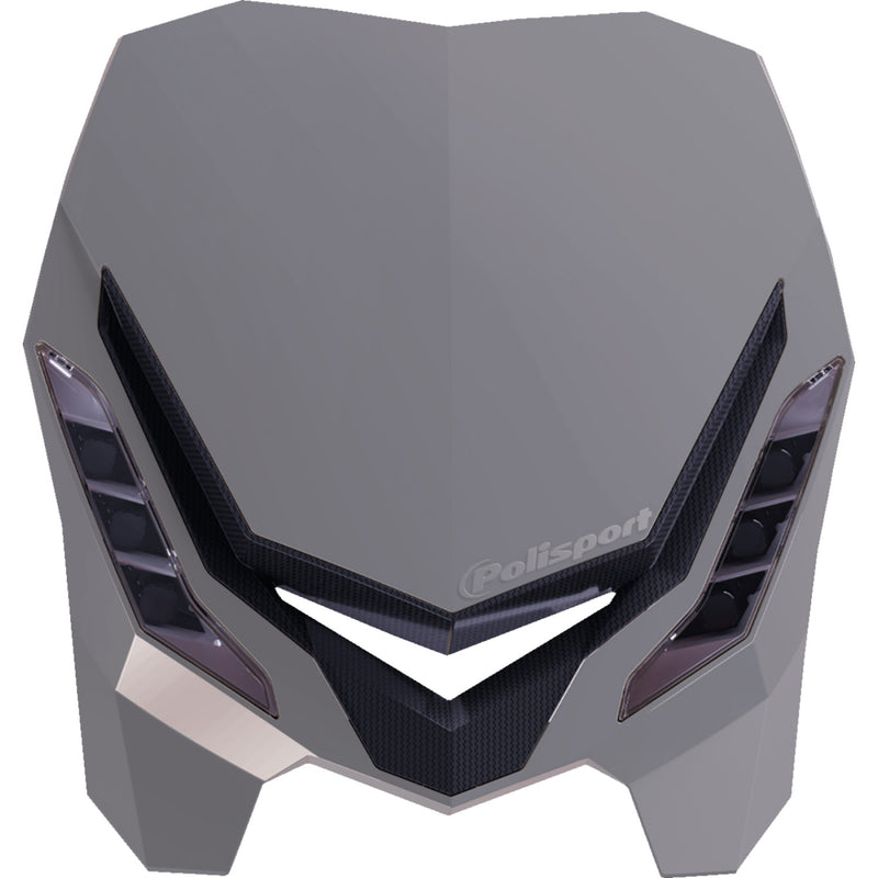 POLISPORT E-Blaze LED Headlight - Gray/Black 8670800005 by Polisport