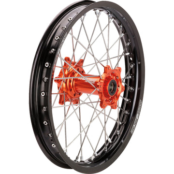 Moose Racing Wheel Assembly - SX-1 - Complete - Rear - Black Wheel/Orange Hub - 18x2.15 - KTM MR-21518-BKOR
