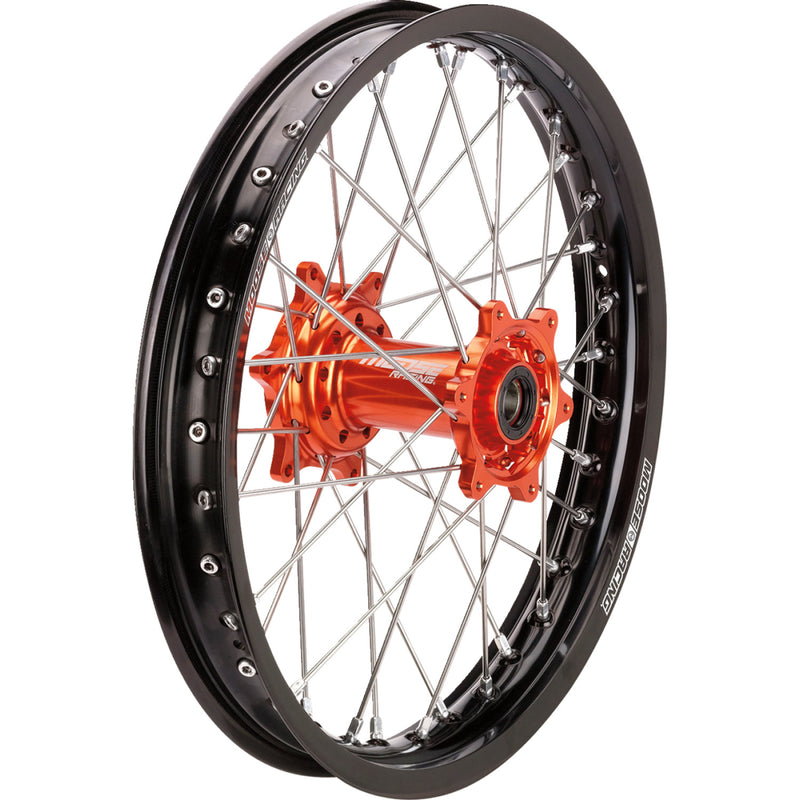 Moose Racing Wheel Assembly - SX-1 - Complete - Rear - Black Wheel/Orange Hub - 19x2.15 - KTM MR21519-BKOR