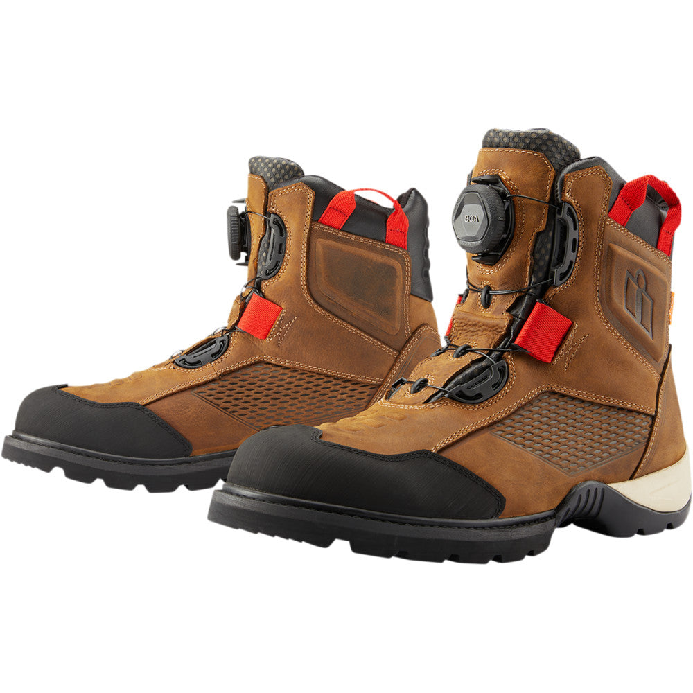 ICON Stormhawk Boots - Brown - Size 8.5 3403-1163