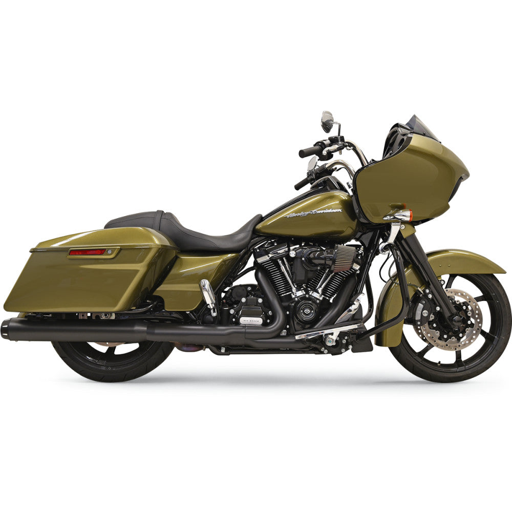 BASSANI XHAUST 4" Quick Change Series Slip-On Mufflers - Black 1F742B