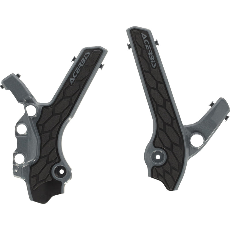 Acerbis X-Grip Frame Guards - Gray/Black - DR-Z 400S/E/SM 2983341019