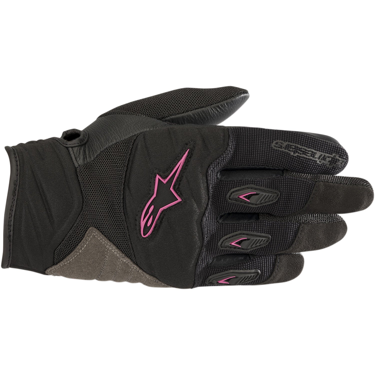 ALPINESTARS Stella Shore Gloves - Black/Fuchsia - Large 3516318-1039-L