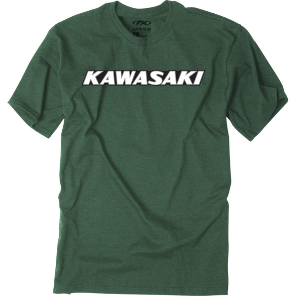 Factory Effex Kawasaki Vintage T-Shirt - Forest Green - Large 28-87124