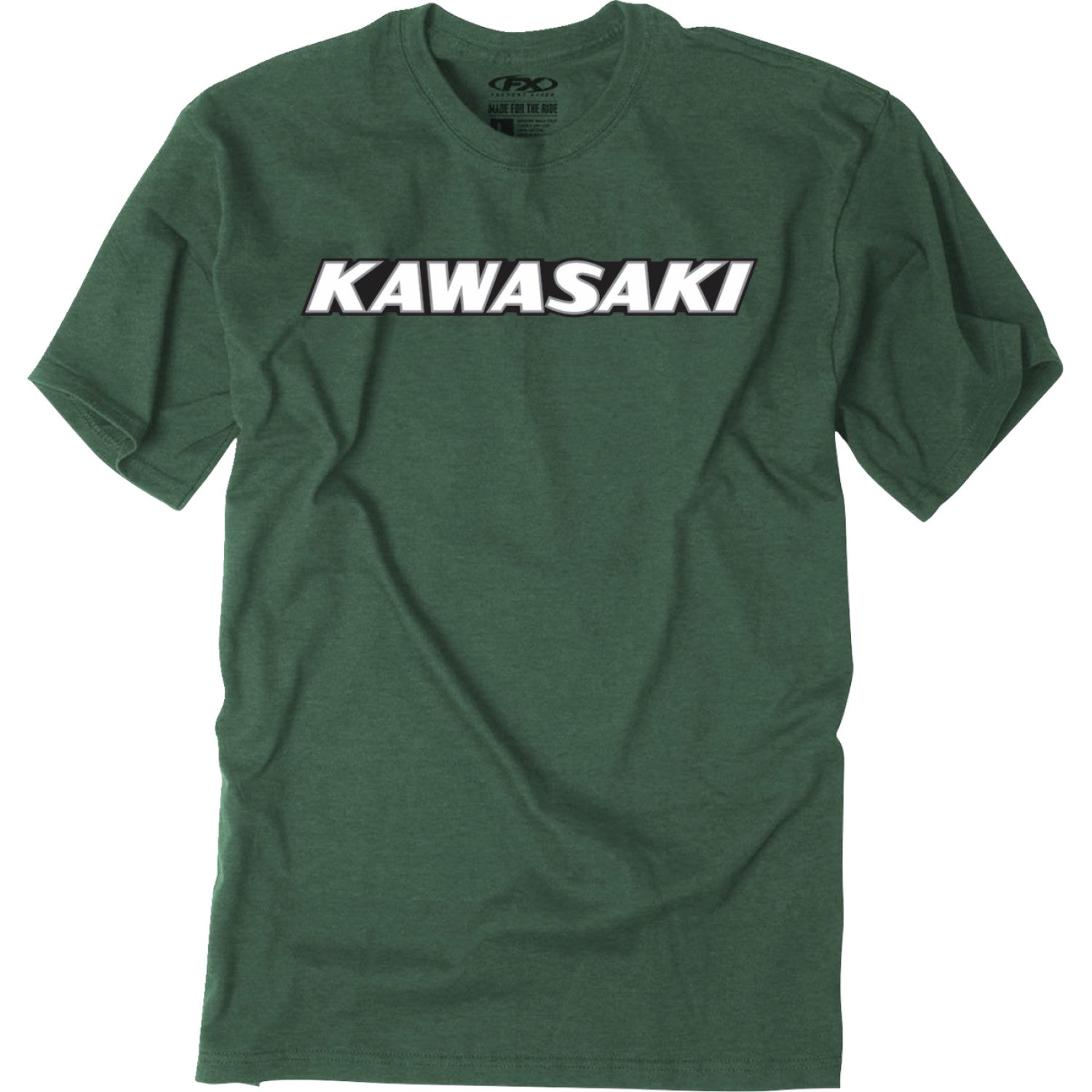 FACTORY EFFEX Kawasaki Vintage T-Shirt - Forest Green - 2XL 28-87128