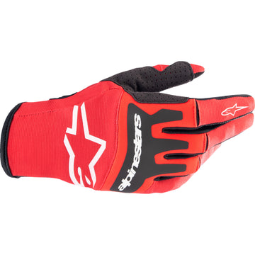 ALPINESTARS Techstar Gloves - Warm Red/Black - Small 3561023-3110-S