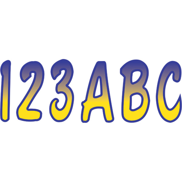 Hardline I.D. Sticker Kit - 200 Gradation - Yellow/Purple Gradation YEPUG200