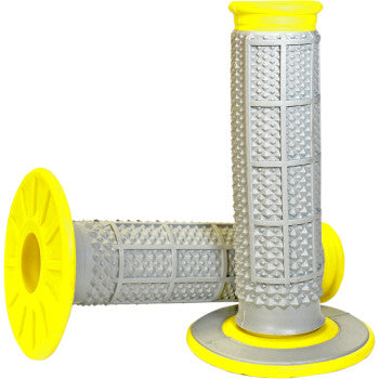 Renthal Grips Dl Tpr Diamond Waffle Grey / Yellow