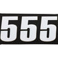 Moose Racing Race Number 5 - White - 4.5" 80005