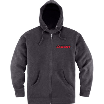 ICON Omnicrux Zip Fleece Hoodie - Black - Medium 3050-6388