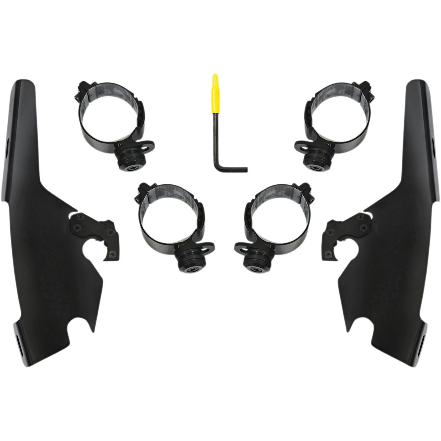 Memphis Shades Batwing - Mounting Kit - Black - FLSB MEB2044