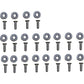 Moose Offroad Fender Washer Kit - Silver 100-1014-PU