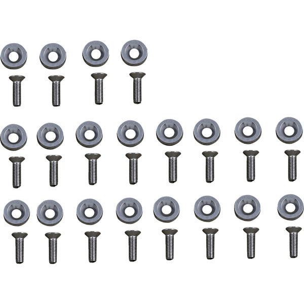 Moose Offroad Fender Washer Kit - Silver 100-1014-PU