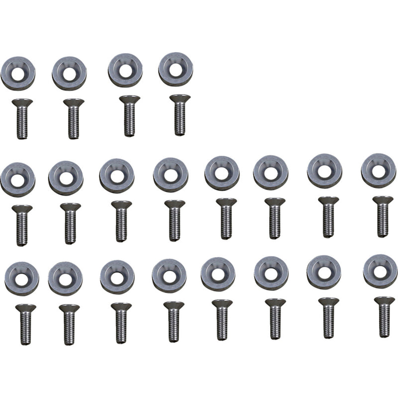 Moose Offroad Fender Washer Kit - Silver 100-1014-PU