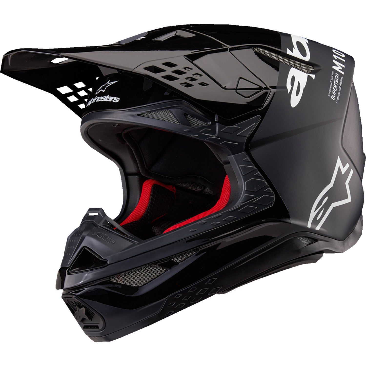 ALPINESTARS Supertech M10 Helmet - Flood - MIPS? - Black/Dark Gray - XS 8301023-1310-XS