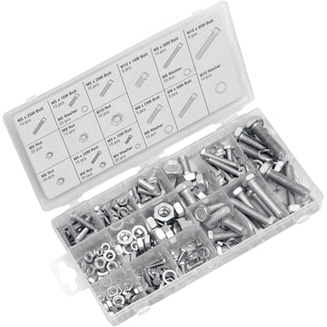 Performance Tool Metric Nut/Bolt Assortment 240-Piece W5334