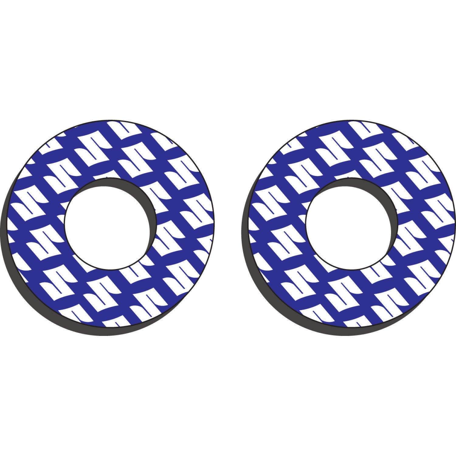 FACTORY EFFEX Grip Donuts - Suzuki Blue/White 22-67400