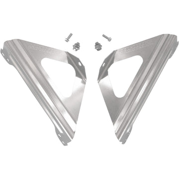 WORKS CONNECTION Radiator Brace Set - Silver - Suzuki 18-001