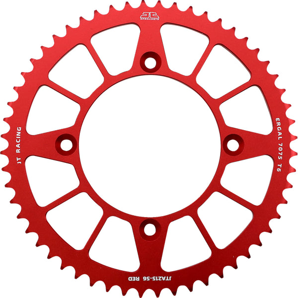 JT Sprockets Rear Sprocket - Honda - Red - 56 Tooth JTA215.56RED