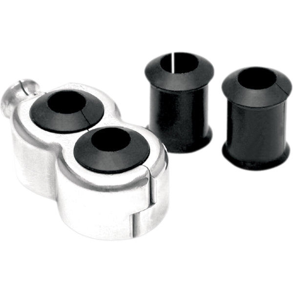 Motion Pro Cable Clamp - Dual - Chrome 11-0050