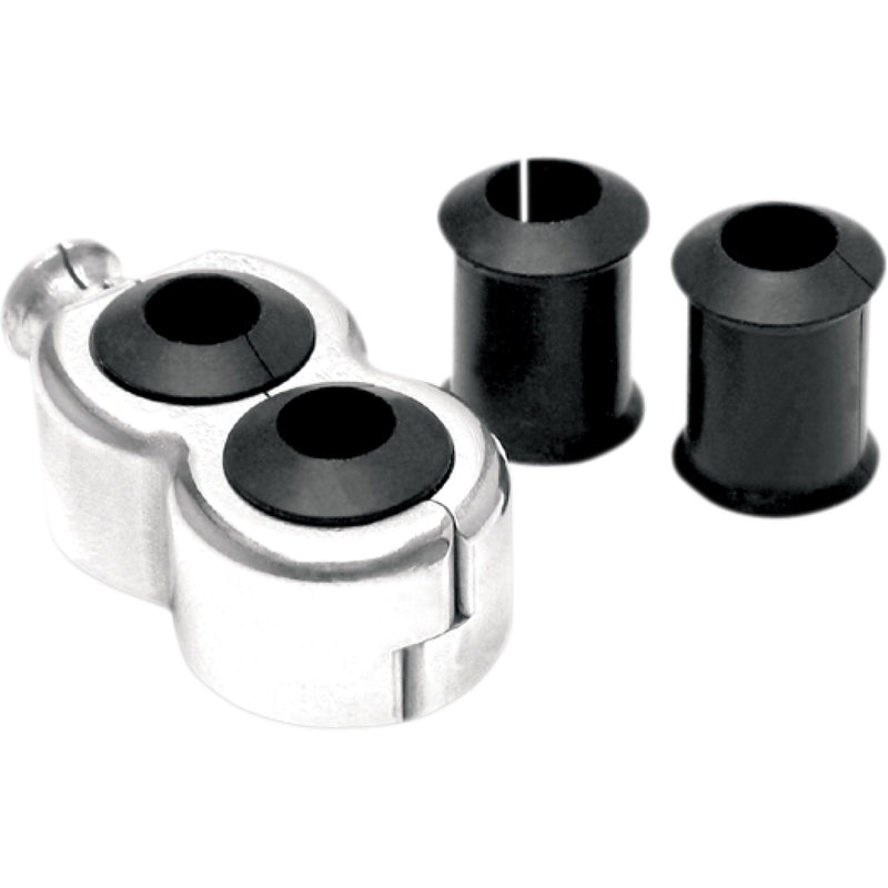 Motion Pro Cable Clamp - Dual - Chrome 11-0050