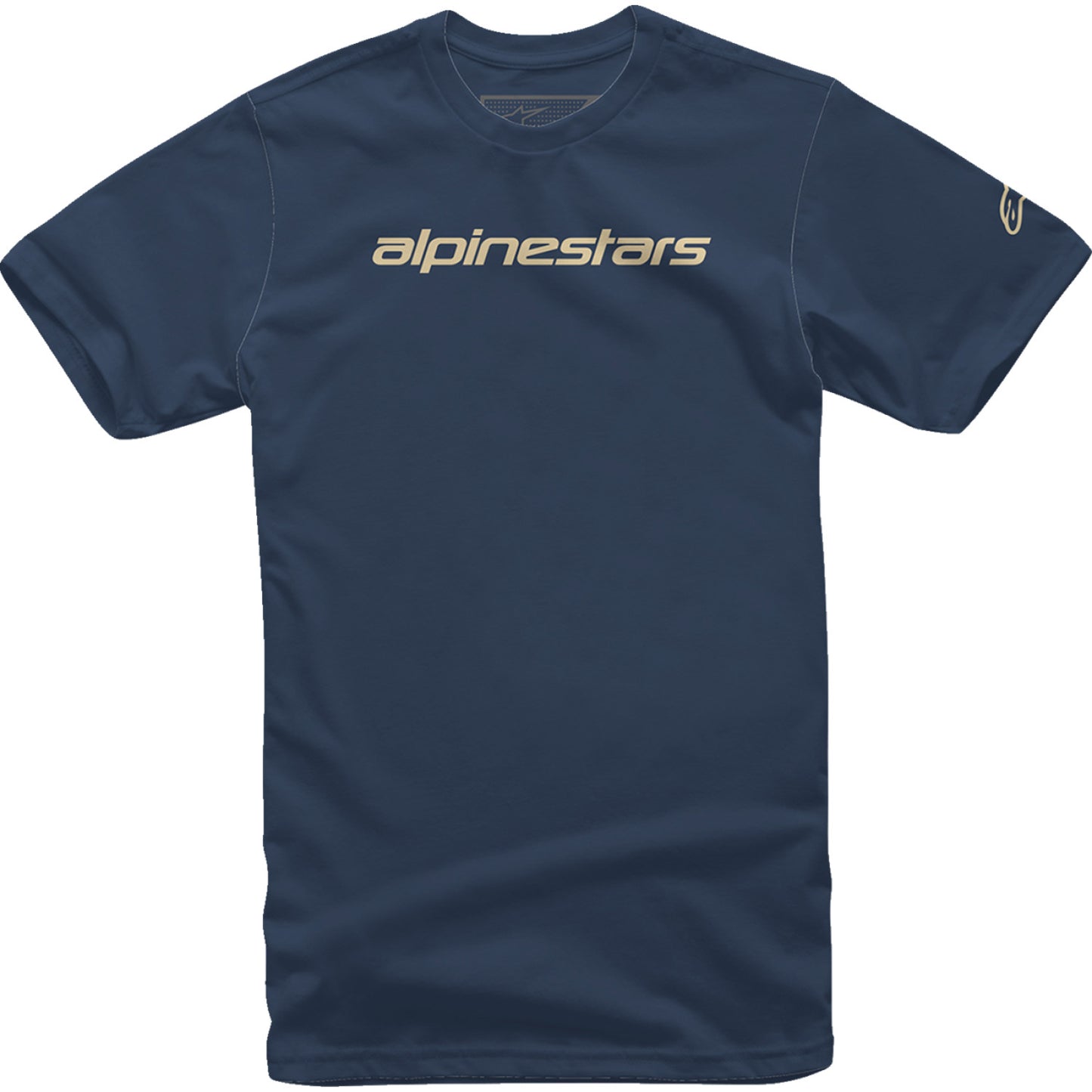 ALPINESTARS Linear Wordmark T-Shirt - Navy/Stone - Medium 1212720207128M