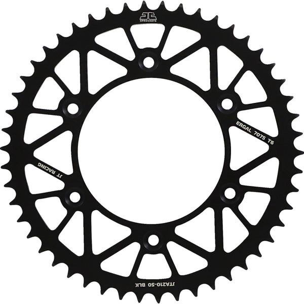 JT Sprockets Rear Sprocket - Honda - Black - 50 Tooth JTA210.50BLK