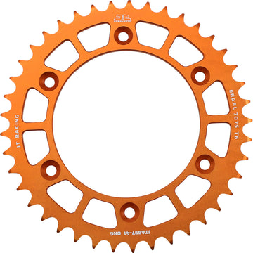 JT SPROCKETS Rear Sprocket - Orange - 41 Tooth JTA897.41ORG by JT Rear Sprockets   Aluminum/Alloy