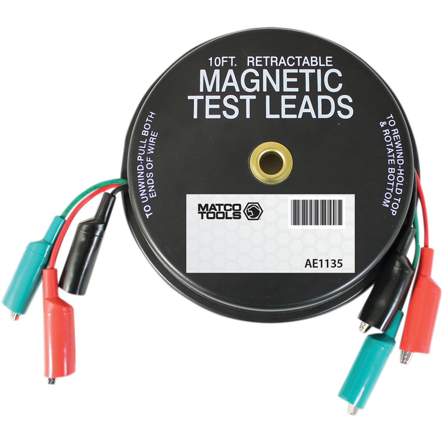 Lang Tools Test Leads - Electrical System - Retractable/Magnetic - 10' 1135 | Lang Tools | Electrical System Tools