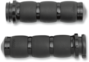 Avon Grips 3-Ring Velvet Air Grips - TBW - Black AIR-96-FLY