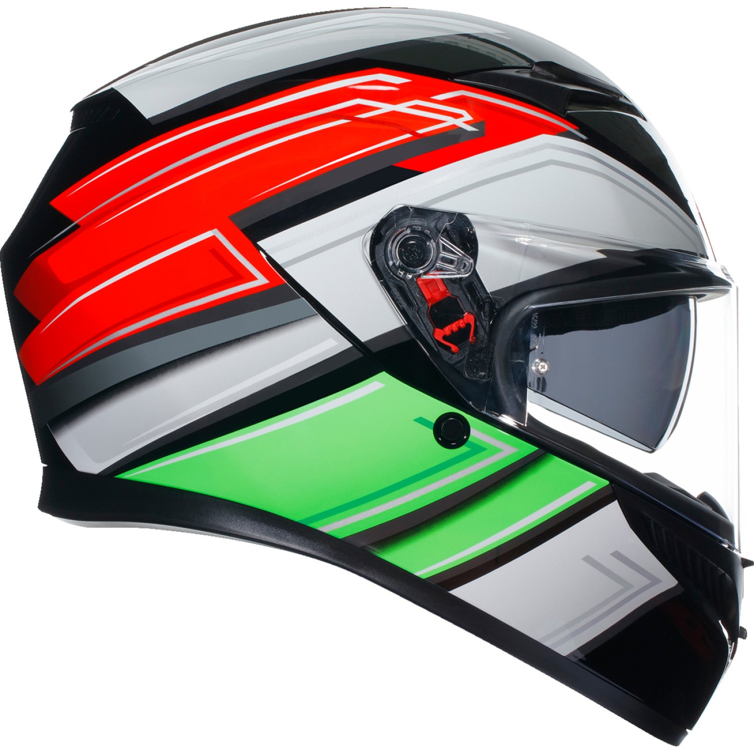 AGV K3 Helmet - Wing - Black/Italy - Large 2118381004007L | Street Full Face Adult Helmet