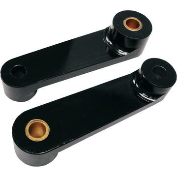 BARON Rear Shock Drop Bracket Lowering Kit - Black - Lowers 2" - '06-'20 M109 BA-7500-81