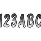 Hardline I.D. Sticker Kit - 200 Series - Silver Gradation SIBKG200 | Stickers Decals