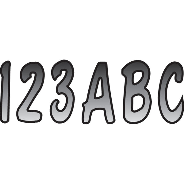 Hardline I.D. Sticker Kit - 200 Series - Silver Gradation SIBKG200