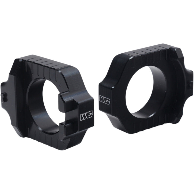 WORKS CONNECTION Elite Axle Block - Black - YZ 250F/450F 17-290