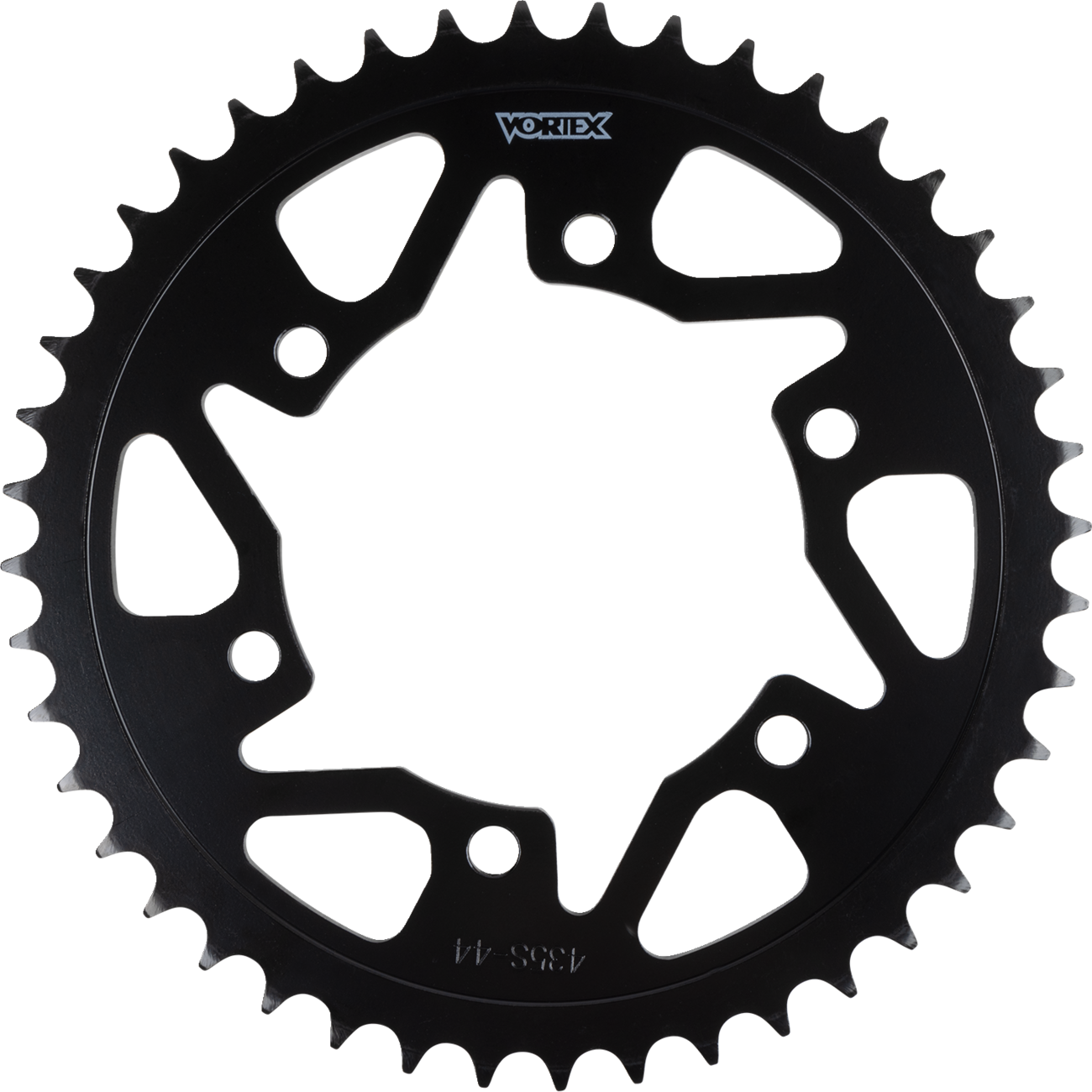 Vortex Rear Sprocket - 44 Tooth - Black - Yamaha 435S-44