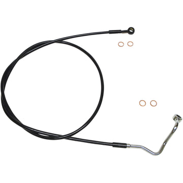 Magnum Shielding Brake Line - Upper - ABS - Black SBB1415-73