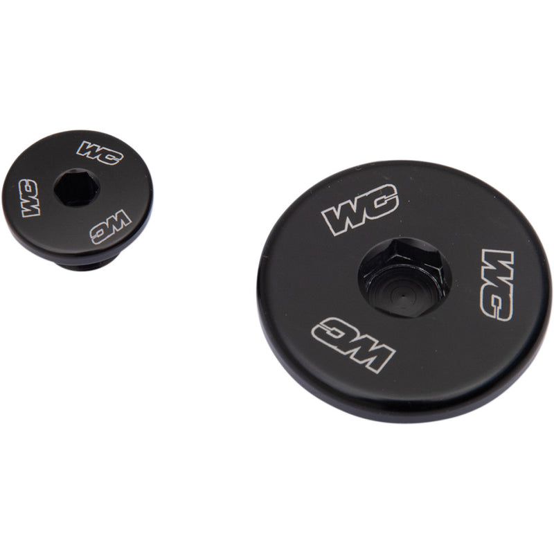 WORKS CONNECTION Engine Plug - Black - Kawasaki 24-622