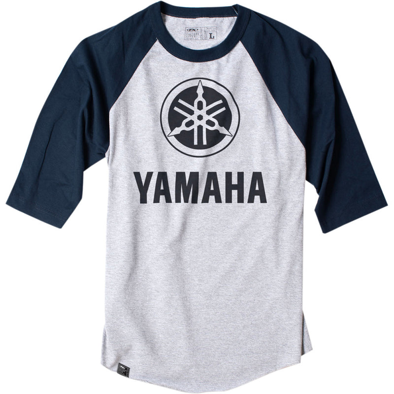 FACTORY EFFEX Yamaha Baseball T-Shirt - Navy/Heather Gray - Medium 17-87222