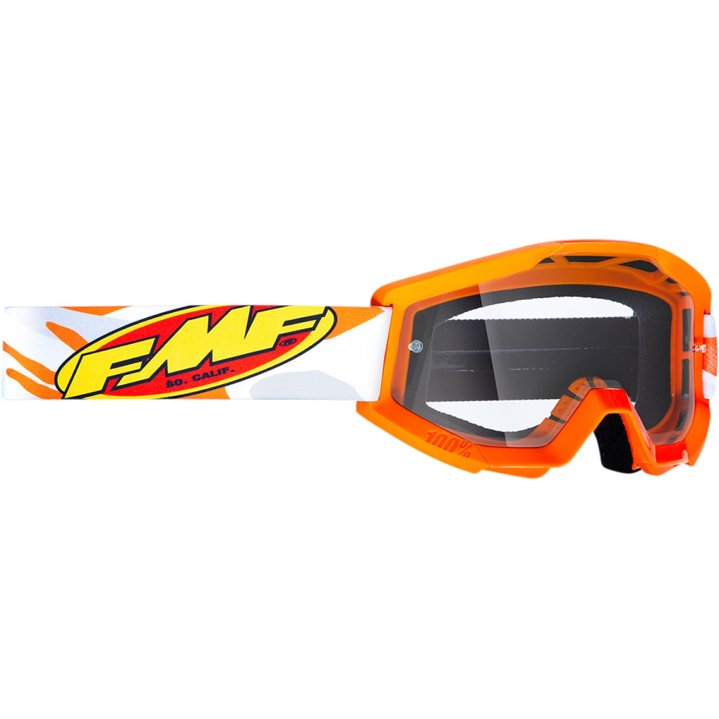 FMF Youth PowerCore Goggles - Assault - Gray - Clear F-50054-00001