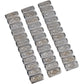 K&L Supply Wheel Weights - Rectangle - Adhesive Stick-On - Chrome - 36 Pack 32-2398 | Tire Mounting & Balancing Products