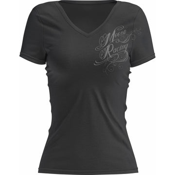 Moose Offroad Women's Flourish Script T-Shirt - Black - Medium 3031-4285 | T Shirts Ladies