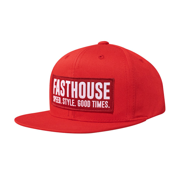 Fasthouse Youth Blockhouse Hat Red