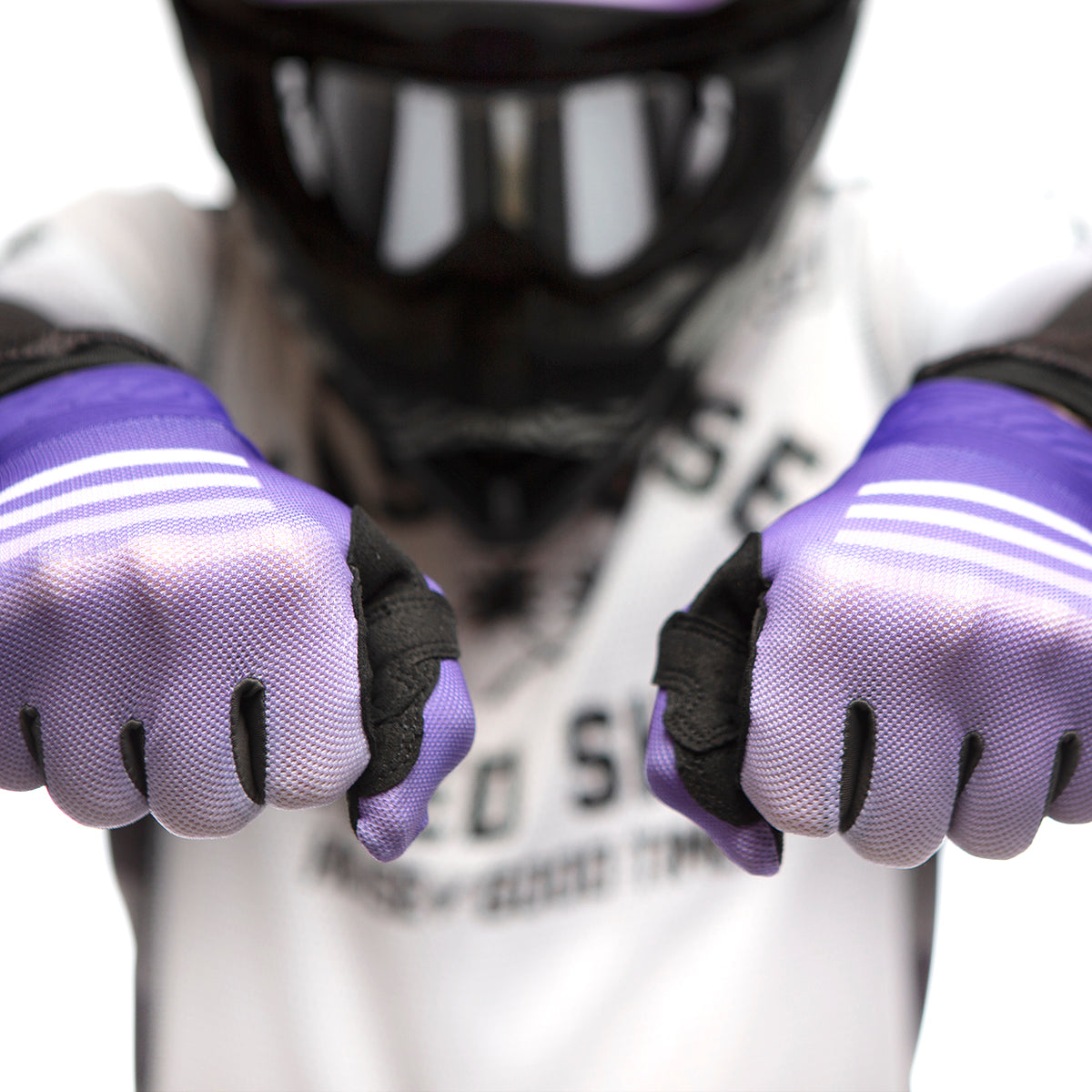 Fasthouse Blitz Fader Glove  Purple/White - XXL