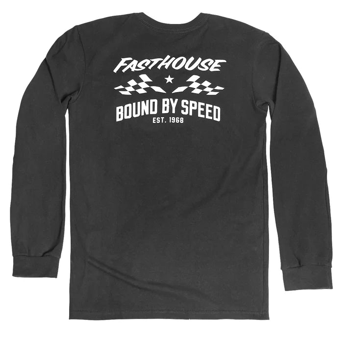 Fasthouse Bound Long Sleeve Tee Black Large