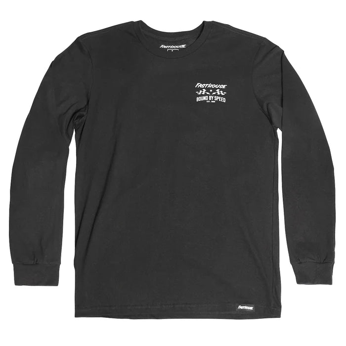 Fasthouse Bound Long Sleeve Tee Black Large